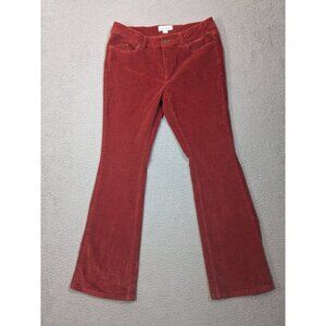 Sundance Corduroy Pants Womens Size 29 Cords Bootcut Retro Rust Red